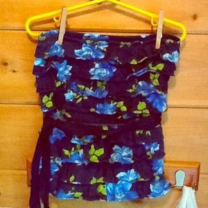 Floral tube top