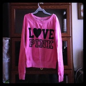 Victoria Secret, PINK, crew neck sweater.