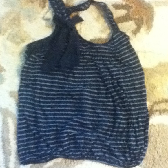 Black and Grey Stripes Balloon Tank - Picture 1 of 2