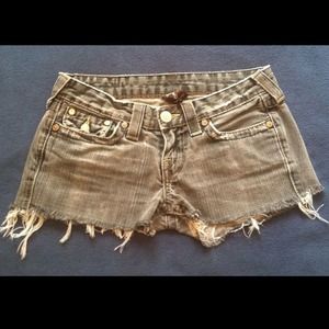SOLDTrue Religion Joey Cutoff Shorts