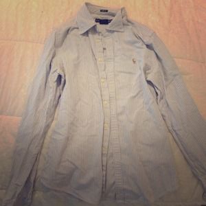 Ralph Lauren Women's blue and white polo