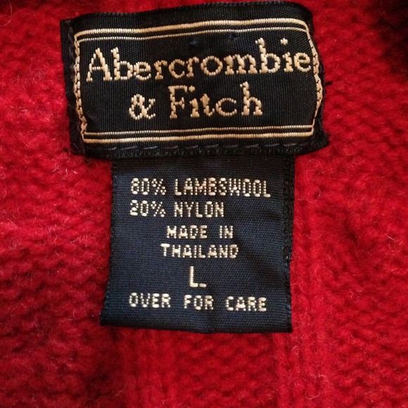 Abercrombie & Fitch Hooded Wool Zip Up Sweater - Picture 2 of 2