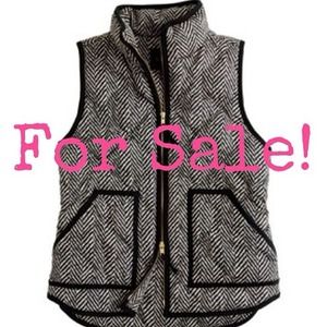 J. Crew herringbone vest!