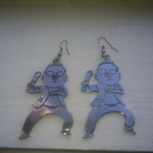 Psy (Gangnam Style Man) Earrings NWOT