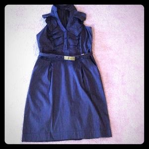 Dark Grey/Black Dress with Ruffle Detail on top!