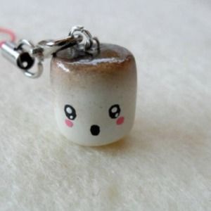Homemade burnt marshmallow charm
