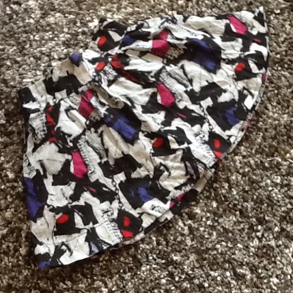🚫SOLD🚫NWOT Cute Printed Full Skater Circle Skirt