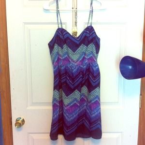 Pretty blue and purple summer dress