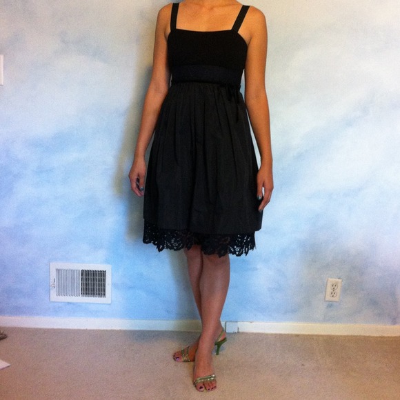 BCBGMaxAzria Dresses & Skirts - HOST PICK 1/5!!! BCBG black dress with lace