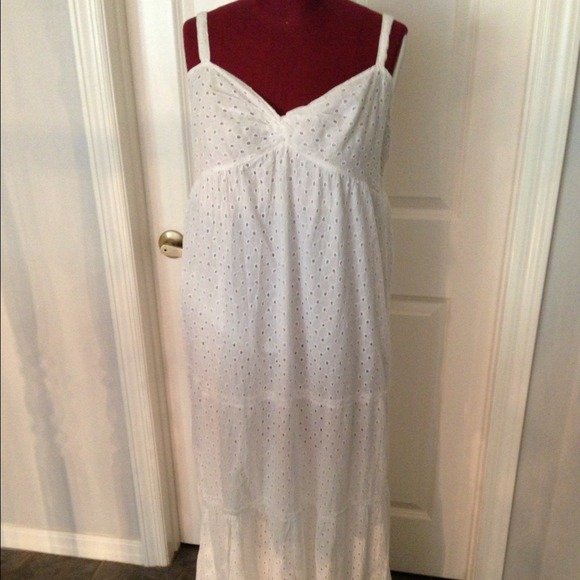 MICHAEL KORS EYELET MAXI DRESS