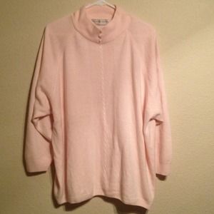 50% OFF! Soft Pink Sweater Plus Size