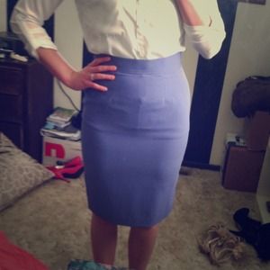 Lavender pencil skirt
