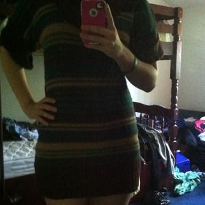 Large striped dress