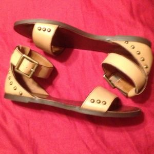 BUNDLED! Tan leather CKJ sandals - size 8.5