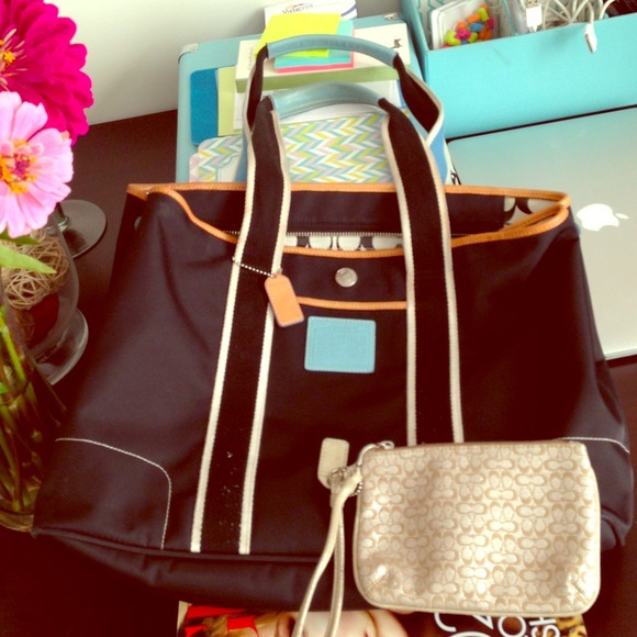 Coach Handbags - Coach Bundle. Tote and coin purse, one low price!