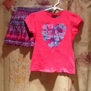 Girls 2 piece short set