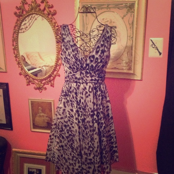 Charlotte Russe Dresses & Skirts - Black and White Cheetah Dress
