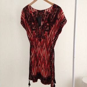 Zara embroidered dress