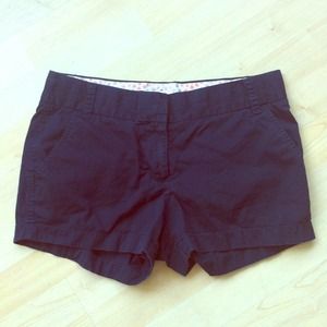 J. Crew 100% Cotton Chino Shorts -- Navy, sz. 2