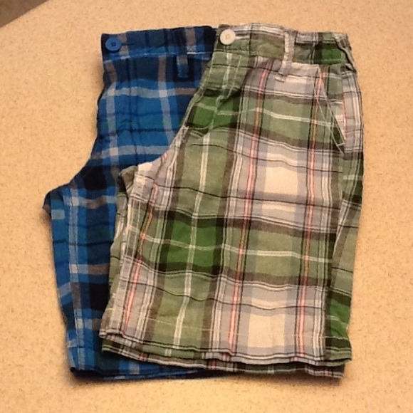 Set of 2 boys madras shorts