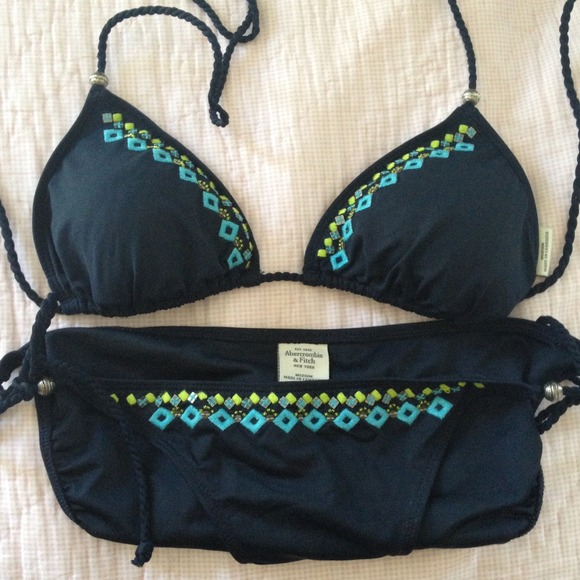 Abercrombie & Fitch navy bikini