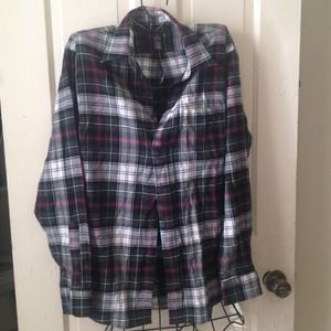 Men's lands end flannel top