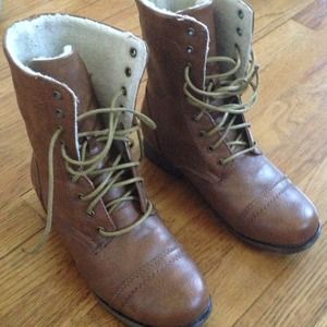 light brown booties with lace
