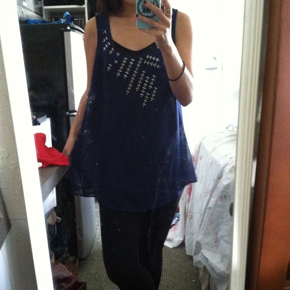 🎀sold🎀Silence+noise chiffon top - Picture 4 of 4