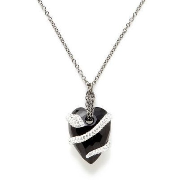 Authentic Swarovski Heart Snake Pendant