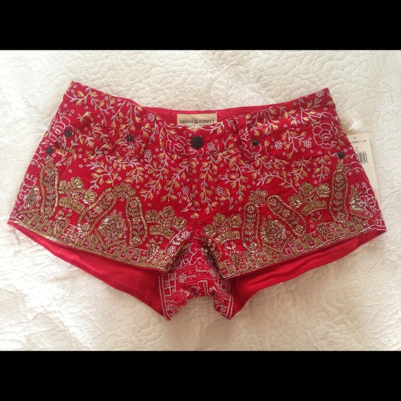 (OBO) Denim & Supply Ralph Lauren Embroided Shorts