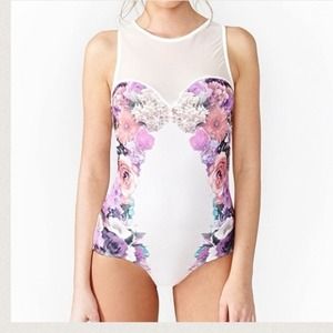 Nasty Gal floral bodysuit