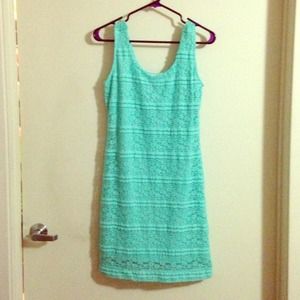 Lace mint colored dress
