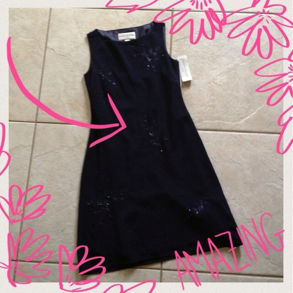 Navy Blue Evening Dress