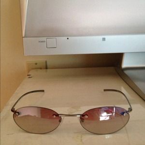 Authentic GUCCI Rimless Metal Sunglasses