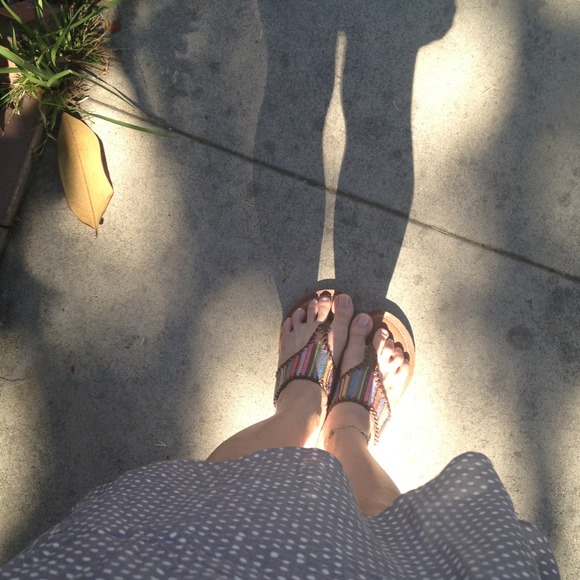 🚨SOLD IN BUNDLE🚨Rainbow🌈 sandals... - Picture 2 of 4