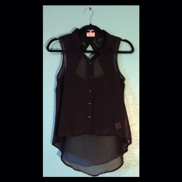 Pac sun sheer, lace, tank top