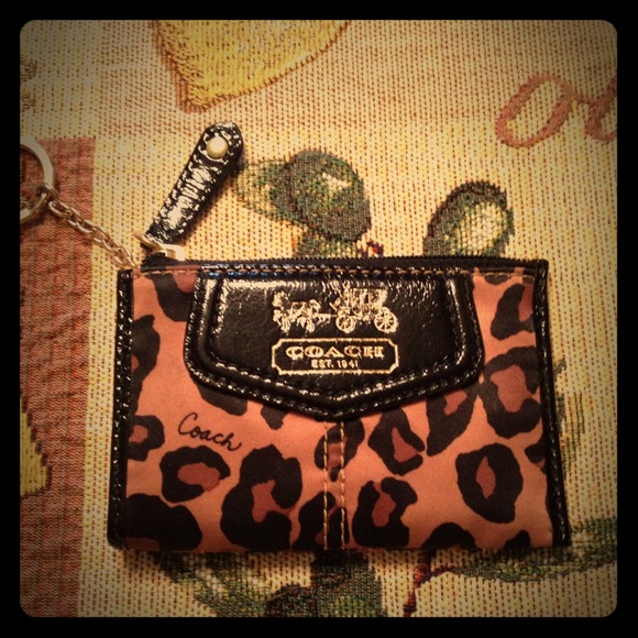 Authentic Coach ID key chain