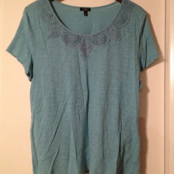 Teal lace color tee and green tee bundle for Gigi