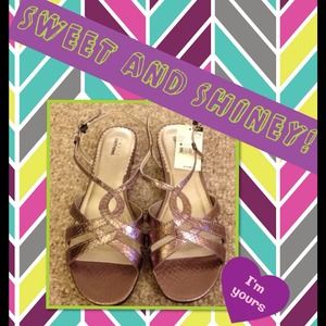 Metallic Sandals NWT