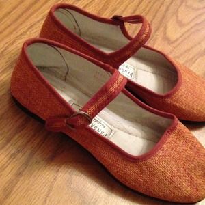 Orange Mary-Janes