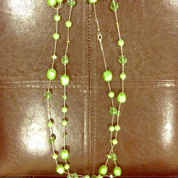 Multiple beaded necklaces