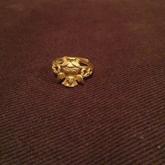 Angel ring 24k gold