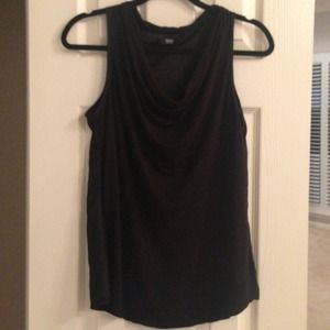 Black cowl neck tank