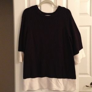 Black and white sweater