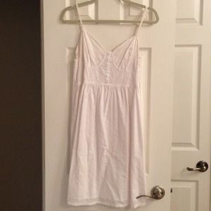 White eyelet dress
