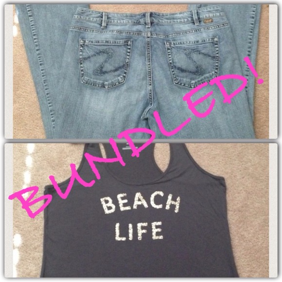 Silver Jeans & Old Navy Tank