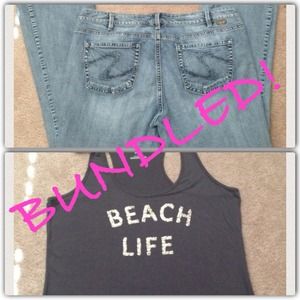 Silver Jeans & Old Navy Tank