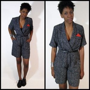vintage 80s ladies romper