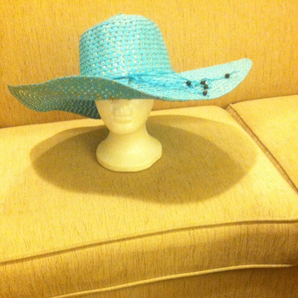 🎀Beautiful Turquoise Hat🎀 - Picture 2 of 2