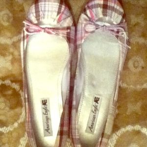 Payless shoes - pink,dark pink,and white stripes